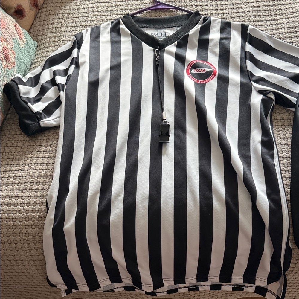 Striped Black and White Shirt Jacket